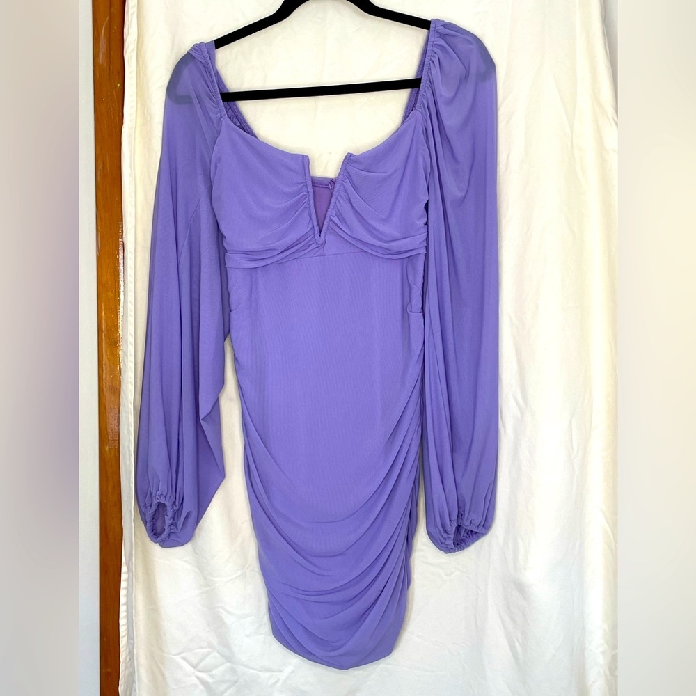 PURPLE COCKTAIL MINI DRESS !!